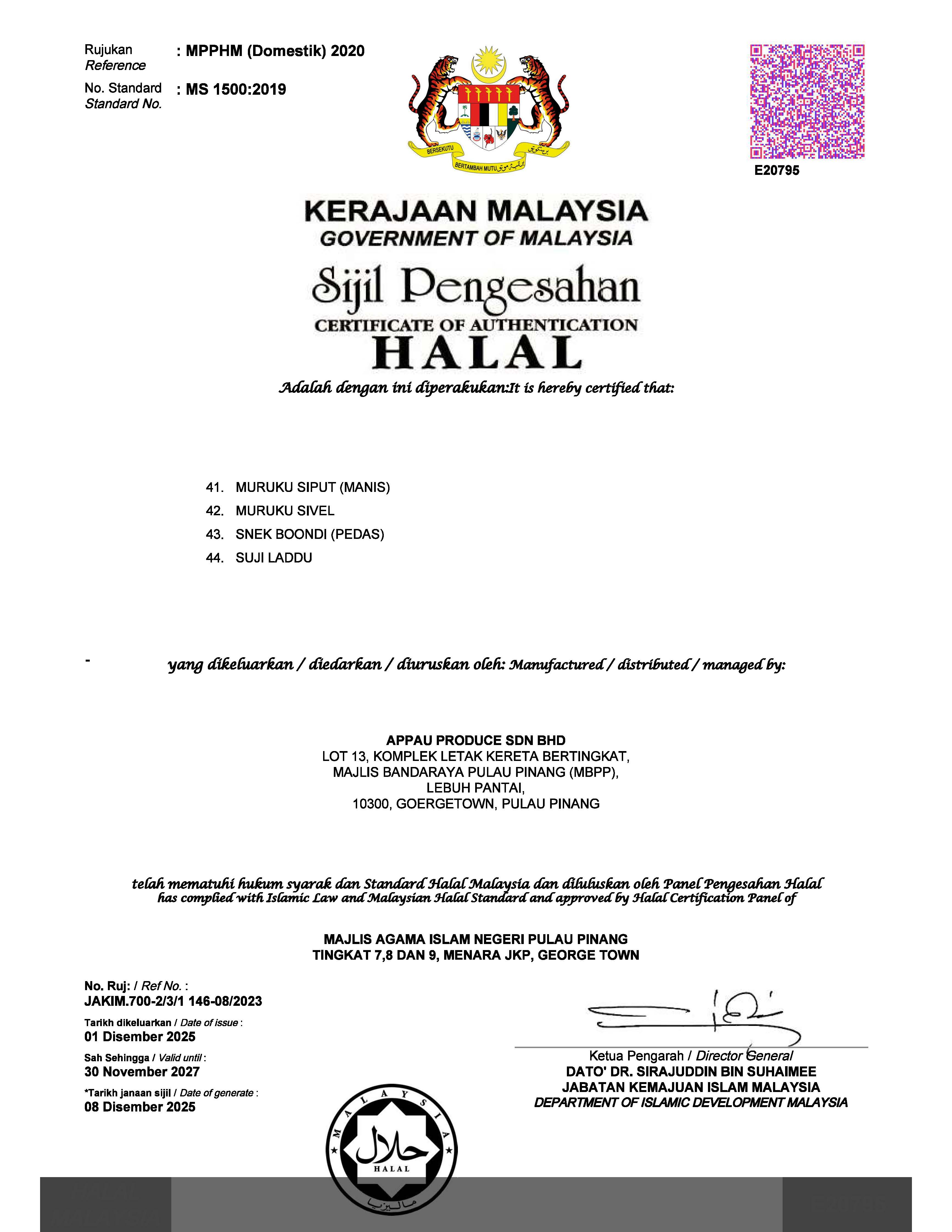 Ksyok product certification document 5