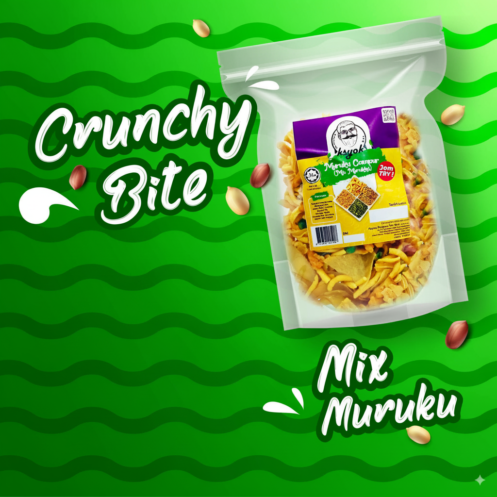 Ksyok Muruku Campuran (Mix Muruku) - Traditional mixed muruku snack blend
