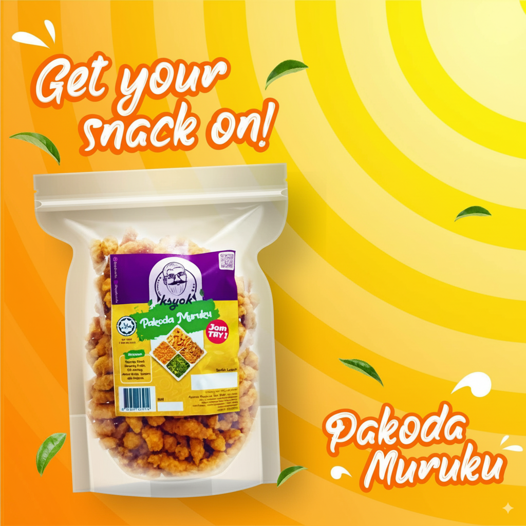 Ksyok Muruku Pakoda - Crispy spicy muruku pakoda snack